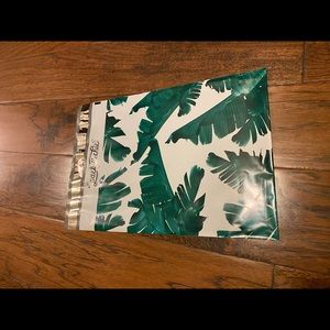 Poly mailers tropical leaves